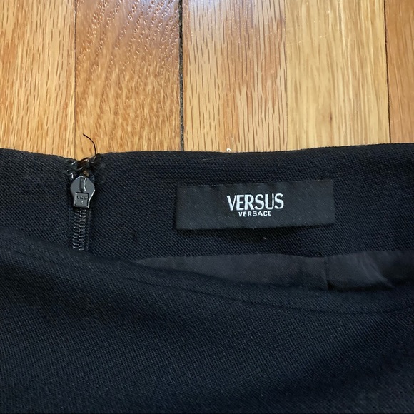 SOLD Versus Versace Black Mini Skirt - Picture 4 of 6